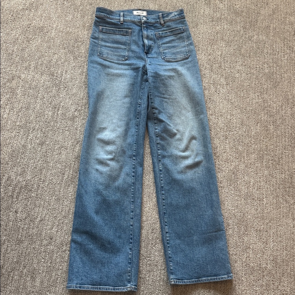Madewell The Tall Perfect Vintage Wide-Leg Jeans in Enmore Wash Blue Size 29T